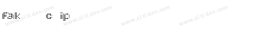 Fake Receipt字体转换